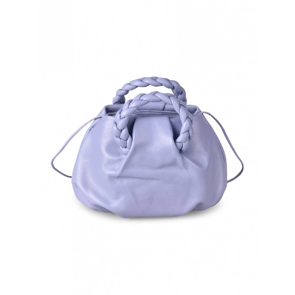 HEREU Bombon braided handle pleated crossbody