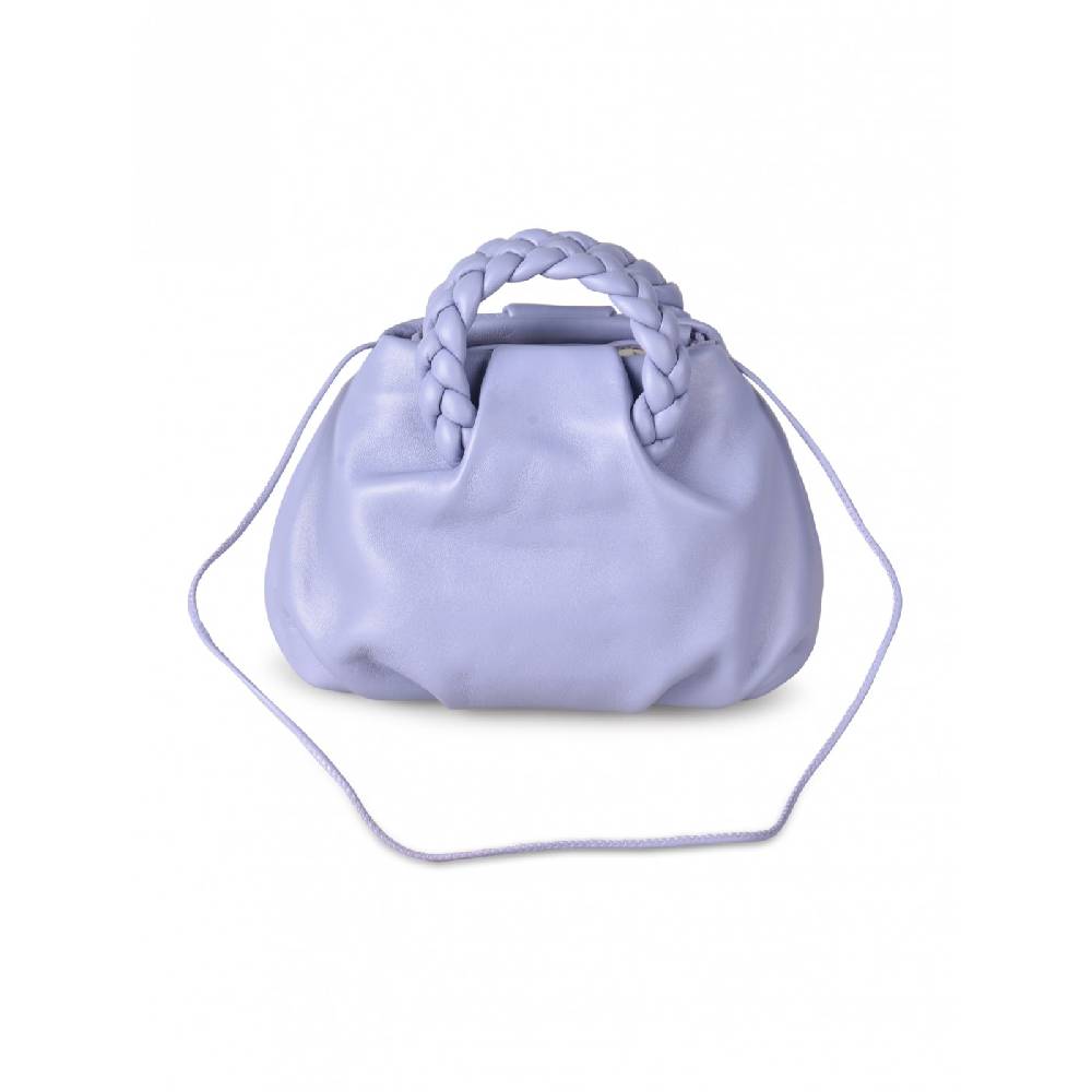 HEREU Bombon braided handle pleated crossbody 2025