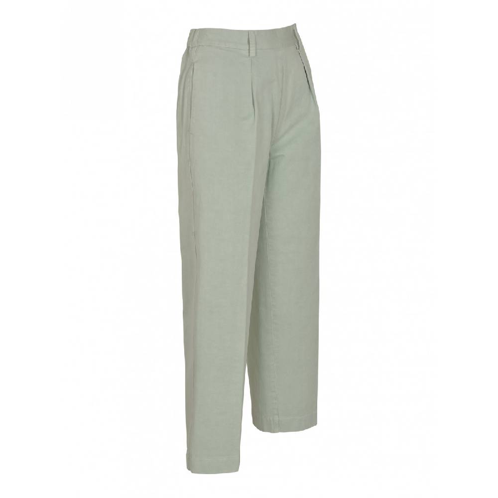 FORTE FORTE Pantaloni low crotch gabardina Offerta temporanea