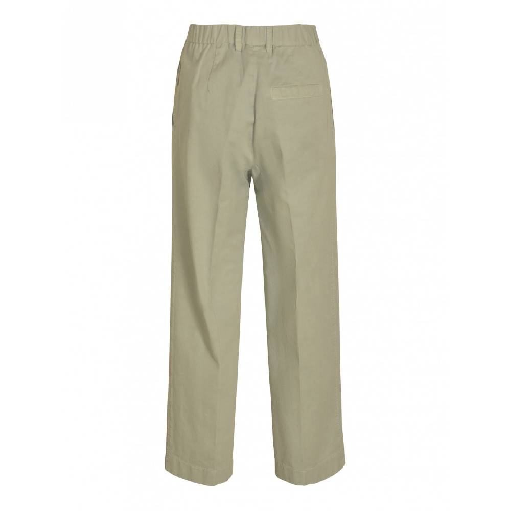 FORTE FORTE Pantaloni low crotch gabardina Offerta temporanea