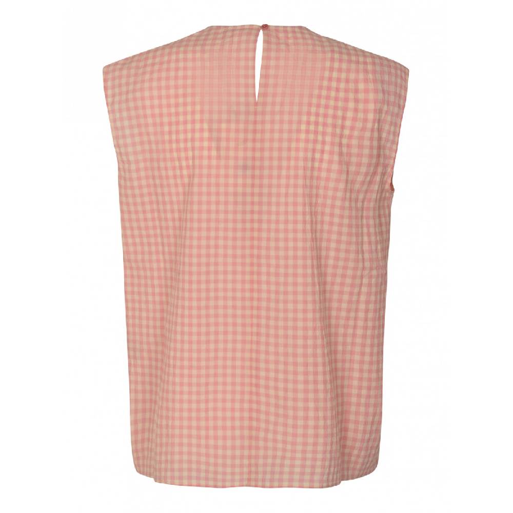APUNTOB Top quadretti smanicato Presa