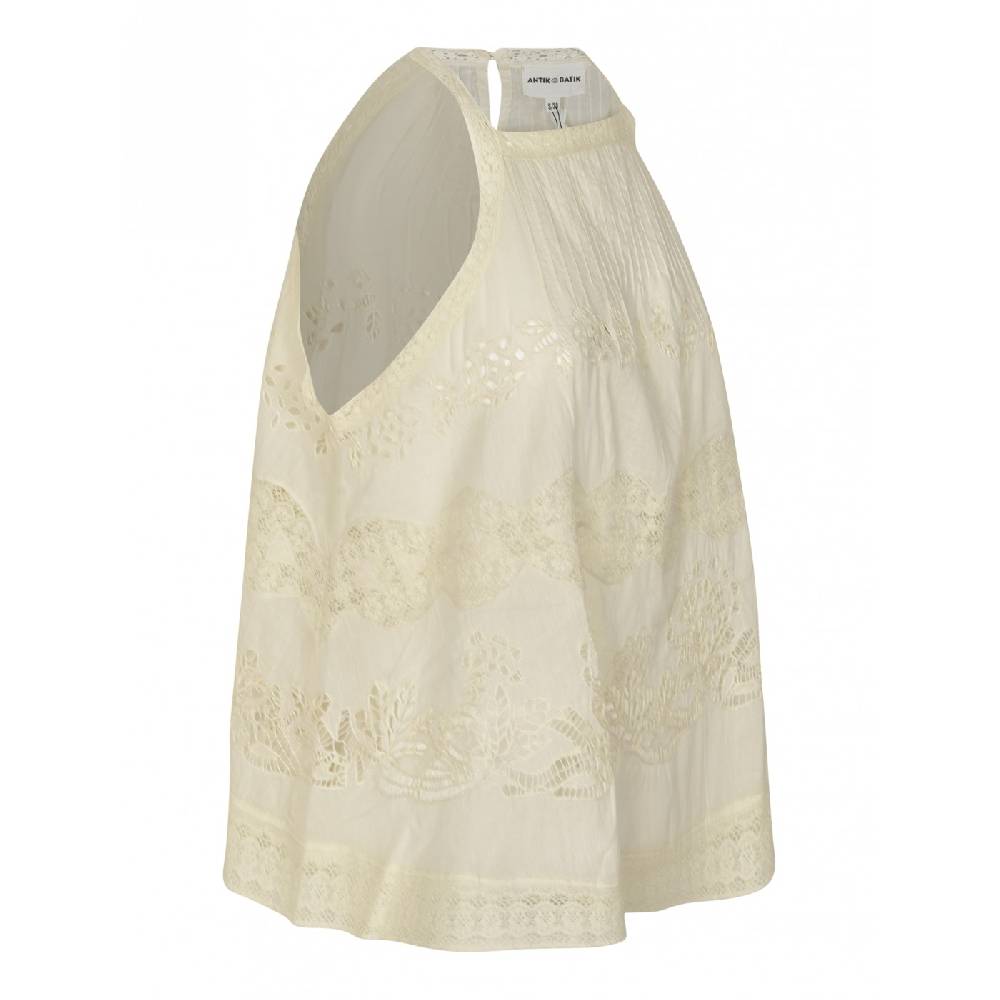 ANTIK BATIK Top senza maniche traforato aloha Liquidazione
