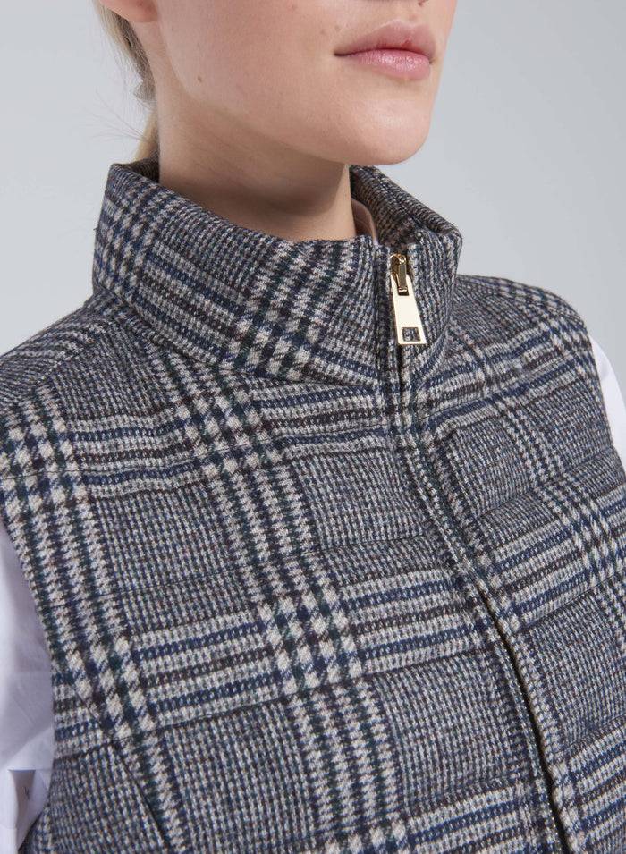 Lorena Antoniazzi GILET IMBOTTITO IN LANA E ALPACA Enormi risparmi