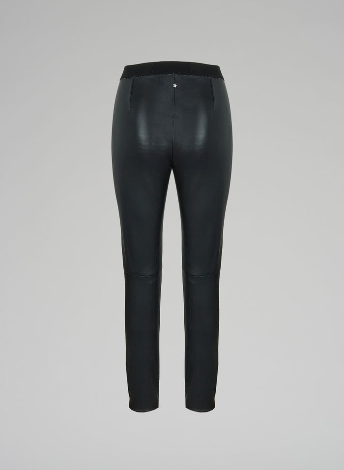 Lorena Antoniazzi LEGGINGS IN PELLE STRETCH Offerte