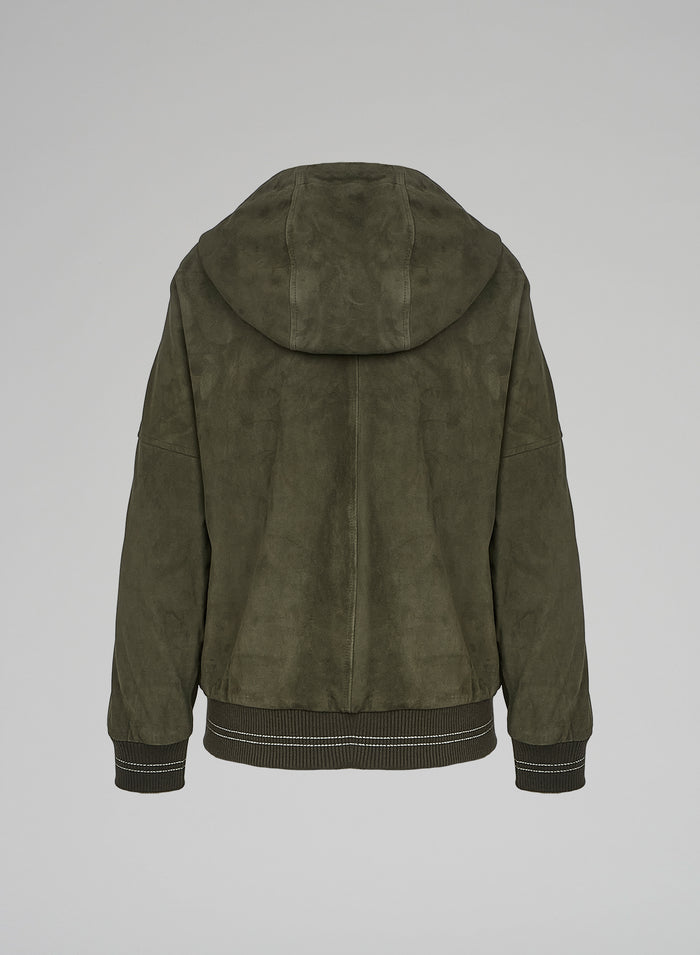 Lorena Antoniazzi BOMBER IN SUEDE Negozio
