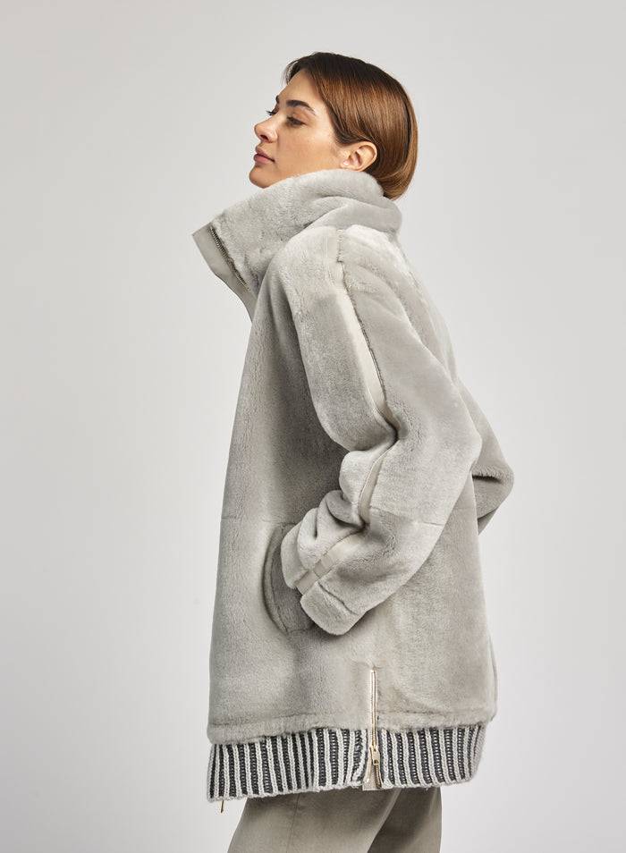 Lorena Antoniazzi PARKA IN MONTONE Qualità