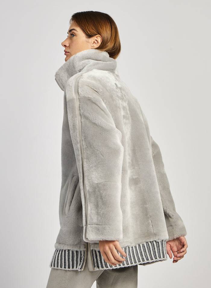 Lorena Antoniazzi PARKA IN MONTONE Qualità