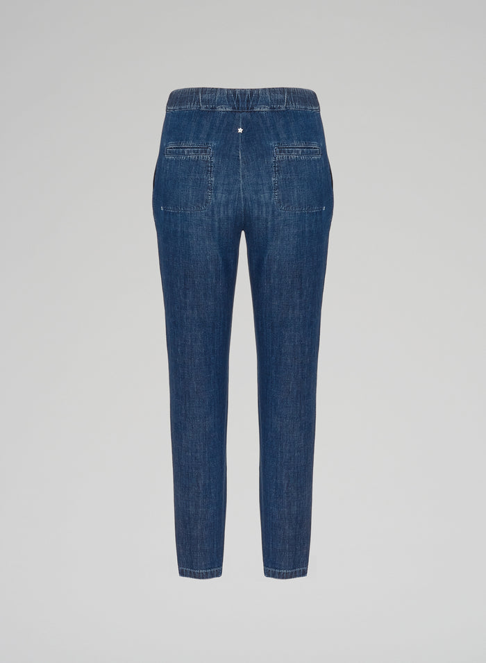 Lorena Antoniazzi JOGGERS IN DENIM Prezzo Ridotto