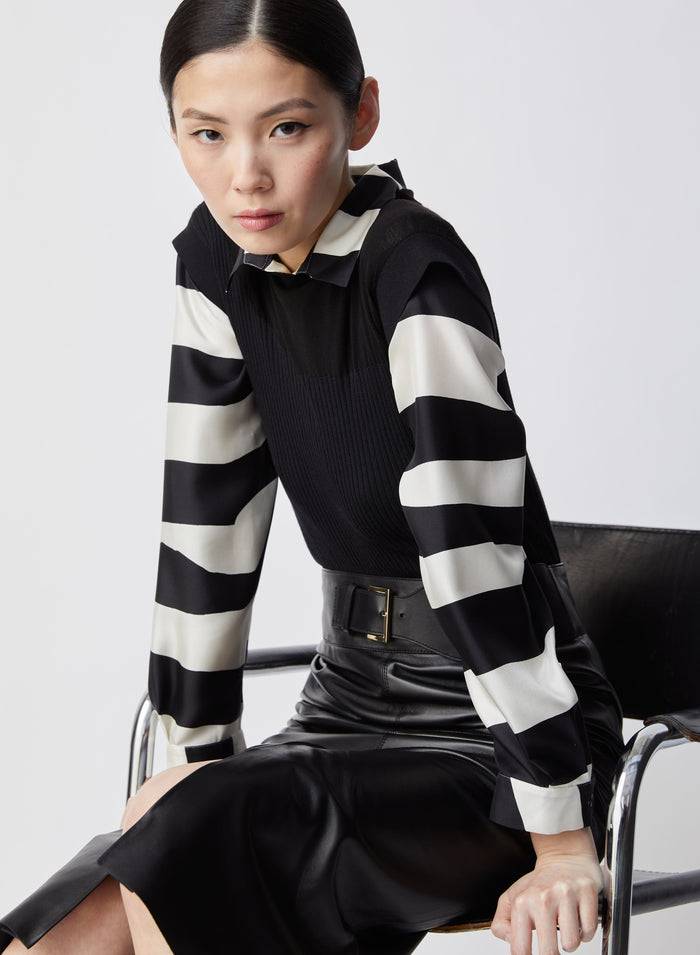 Lorena Antoniazzi BLUSA IN SETA Saldi