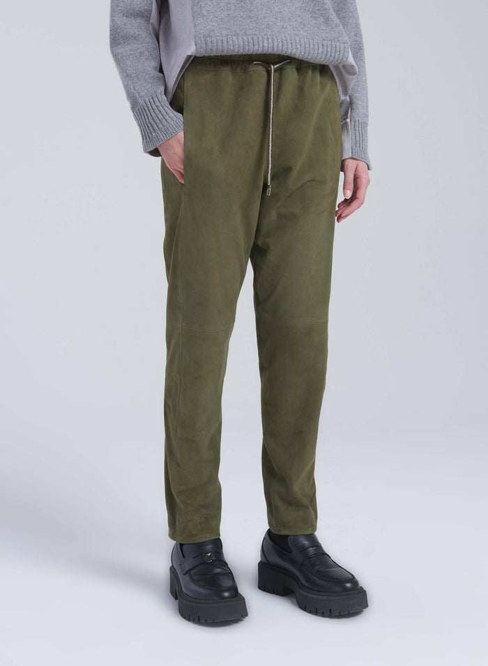 Lorena Antoniazzi JOGGERS IN SUEDE 2025