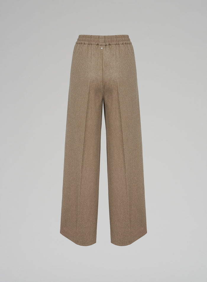 Lorena Antoniazzi PANTALONI IN FLANELLA STRETCH Acquista Ora