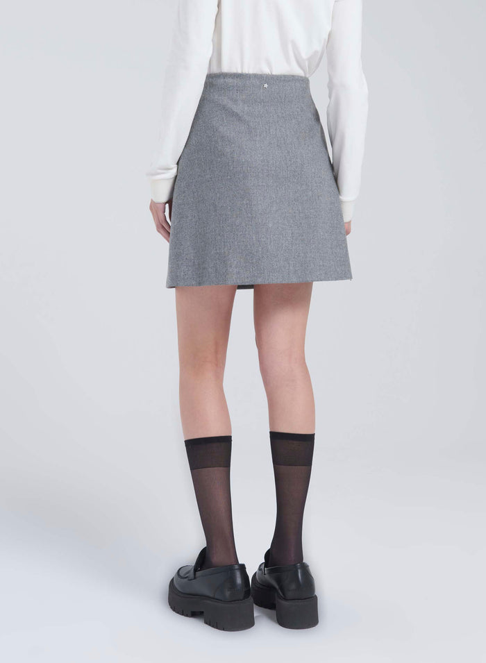 Lorena Antoniazzi MINI GONNA IN LANA Prezzo Ridotto