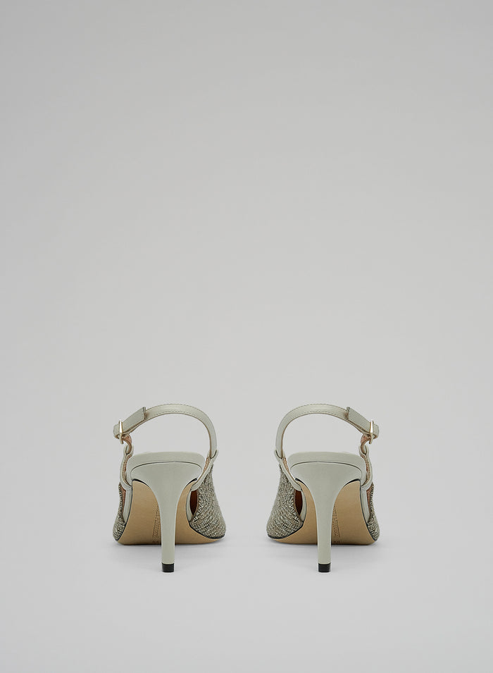 Lorena Antoniazzi SLINGBACK IN PELLE E LANA Offerte