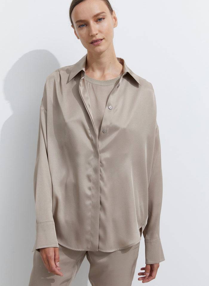 Lorena Antoniazzi CAMICIA IN TWILL DI SETA Fino Al -60%
