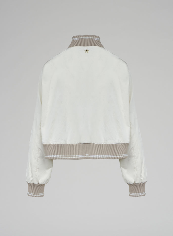 Lorena Antoniazzi BOMBER CROPPED IN NYLON Shopping Online