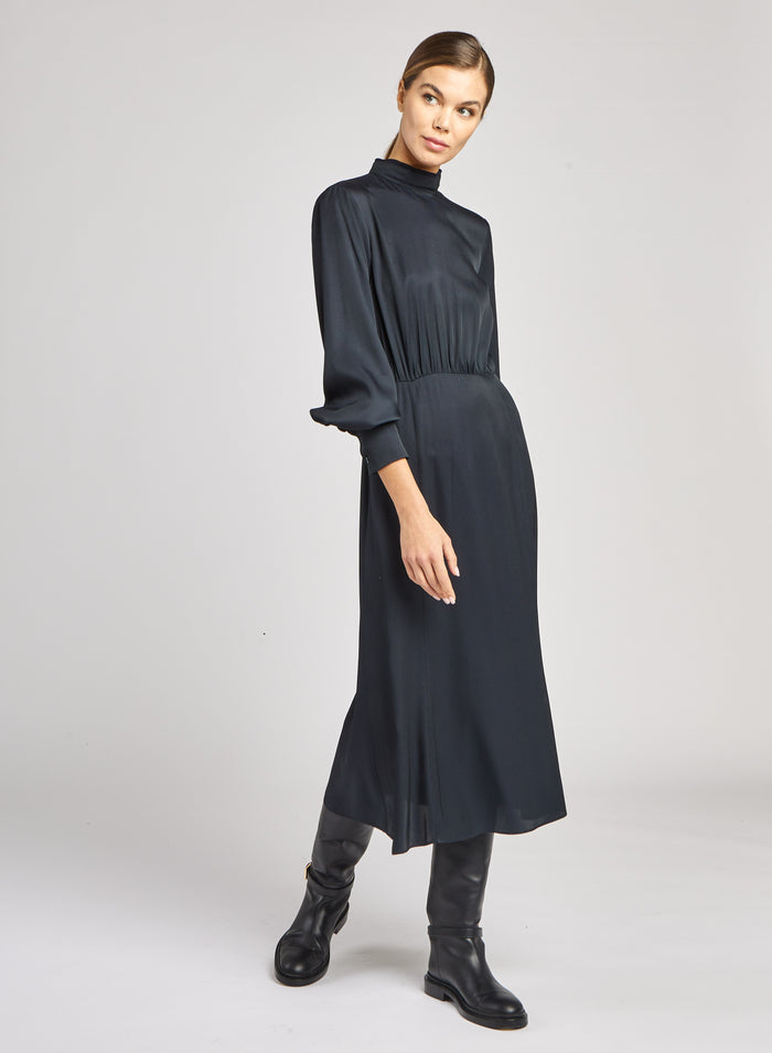 Lorena Antoniazzi ABITO IN TWILL DI SETA Sconto