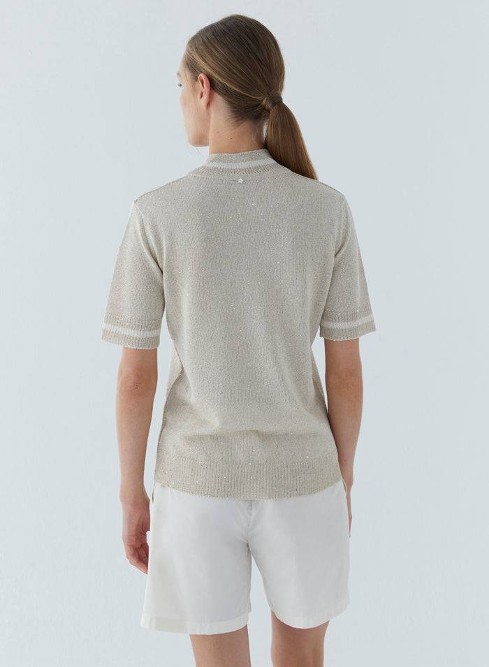 Lorena Antoniazzi TOP IN MAGLIA Vendite Flash