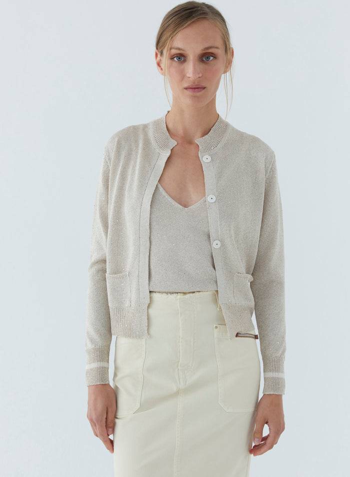 Lorena Antoniazzi CARDIGAN IN MAGLIA Negozio