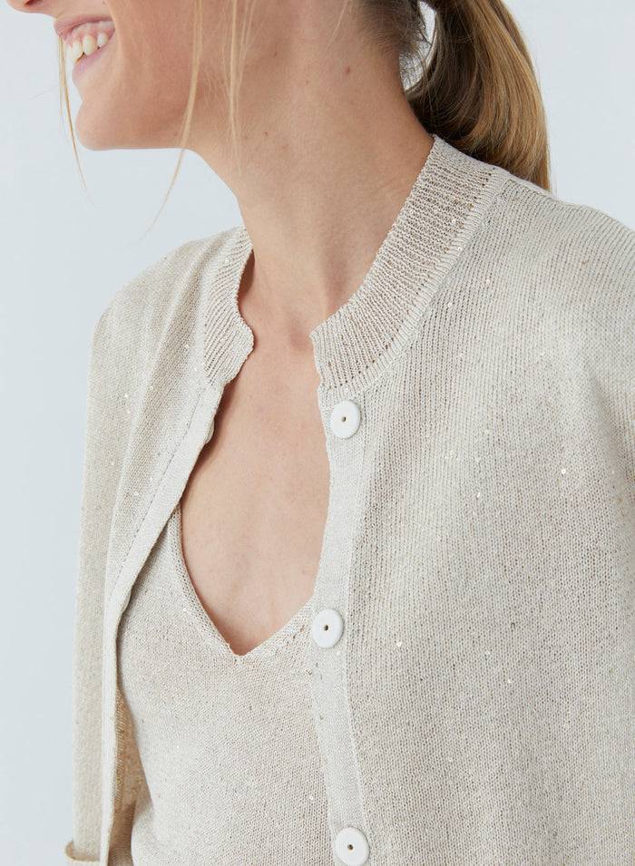 Lorena Antoniazzi CARDIGAN IN MAGLIA Negozio
