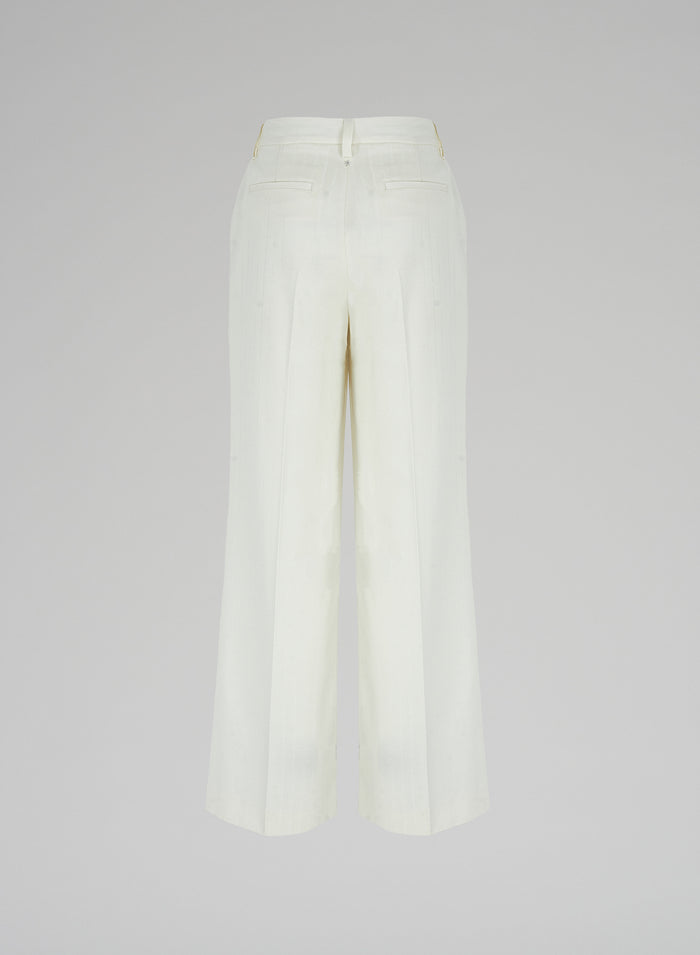 Lorena Antoniazzi PANTALONI IN LANA JACQUARD Promozione Limitata