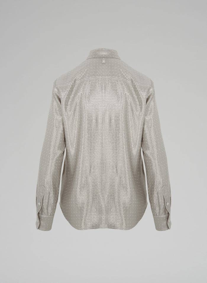 Lorena Antoniazzi CAMICIA IN LUREX Soddisfazione Garantita