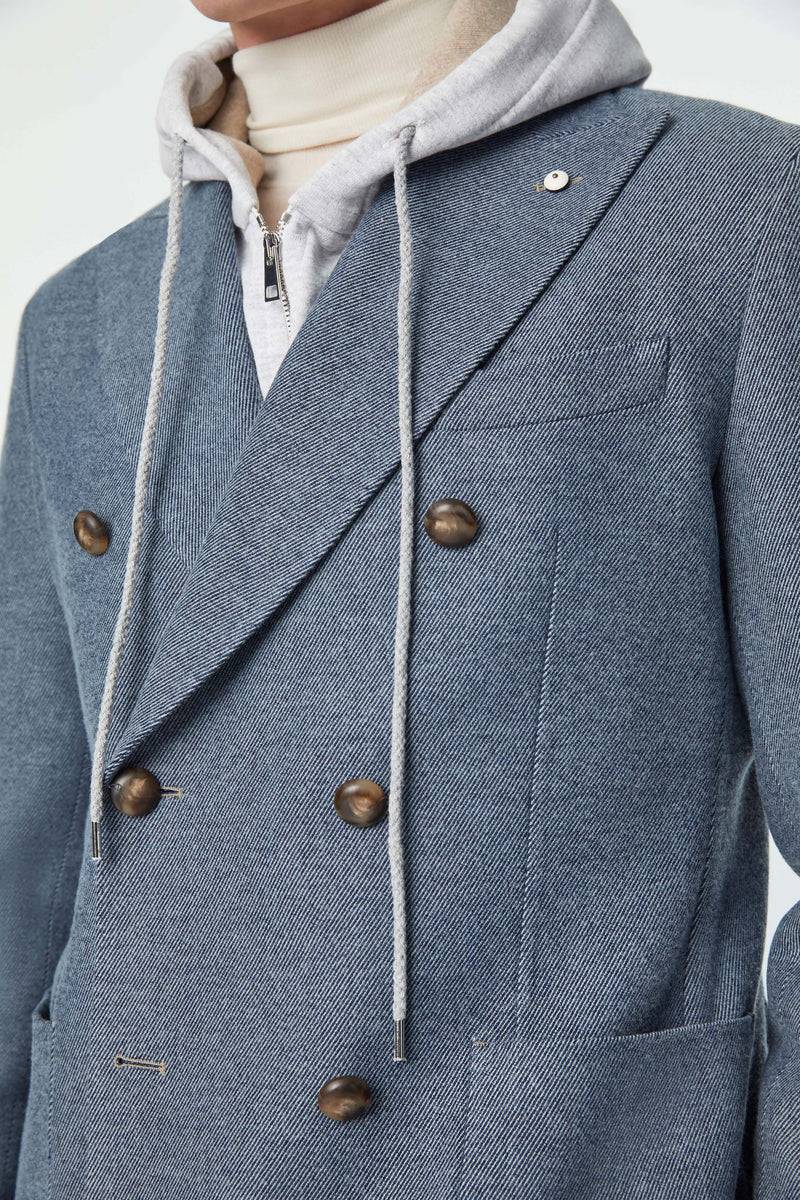Lubiam Giacca TOM blu denim Sartorial Indigo Giacca TOM blu denim Sartorial Indigo Presa