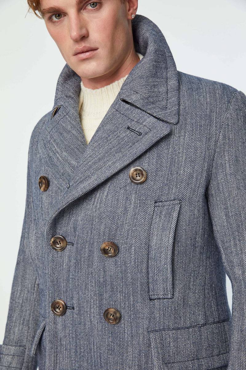 Lubiam Peacoat Sartorial Indigo Peacoat Sartorial Indigo Offerta