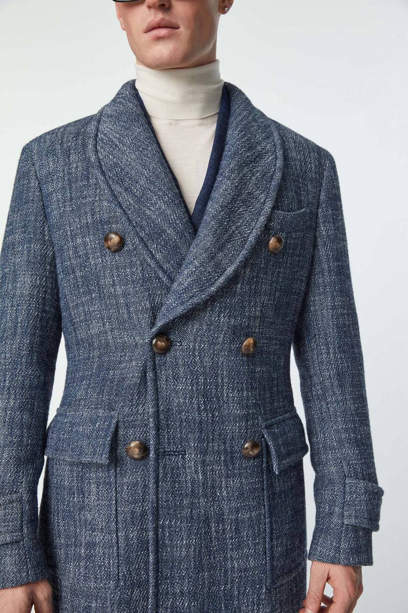 Lubiam Cappotto doppiopetto Sartorial Indigo Cappotto doppiopetto Sartorial Indigo Negozio