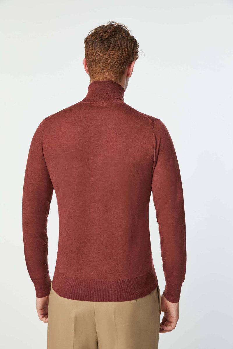 Lubiam Maglia dolcevita leggera bordeaux Maglia dolcevita leggera bordeaux Soddisfazione Garantita