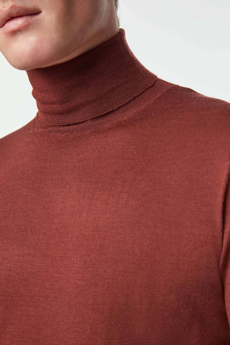 Lubiam Maglia dolcevita leggera bordeaux Maglia dolcevita leggera bordeaux Soddisfazione Garantita