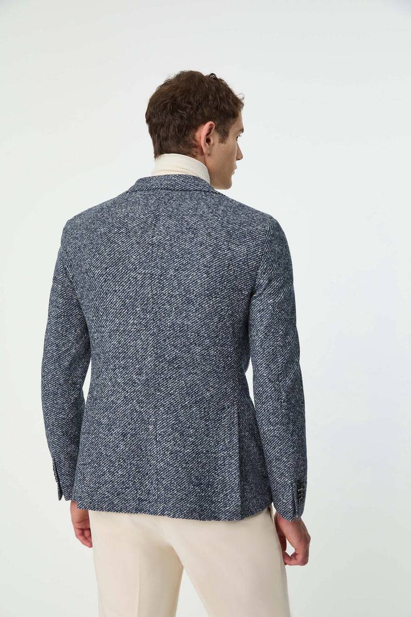 Lubiam Giacca JACK in jersey blu Giacca JACK in jersey blu Qualità Garantita
