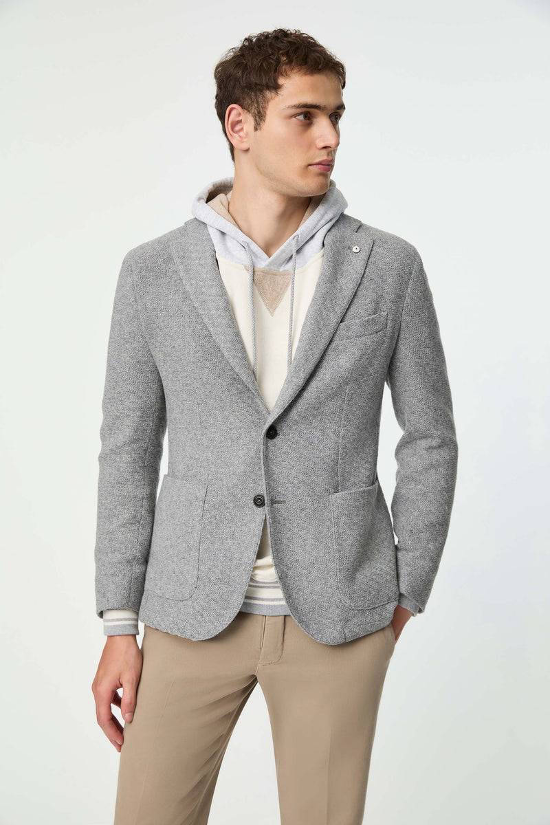 Lubiam Giacca PUNTO monopetto grigio chiaro Giacca PUNTO monopetto grigio chiaro Shopping Online