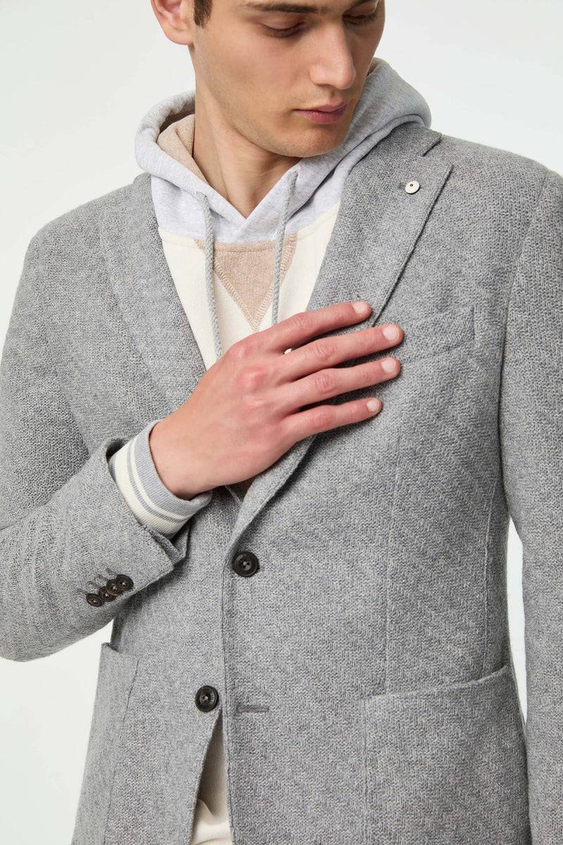 Lubiam Giacca PUNTO monopetto grigio chiaro Giacca PUNTO monopetto grigio chiaro Shopping Online