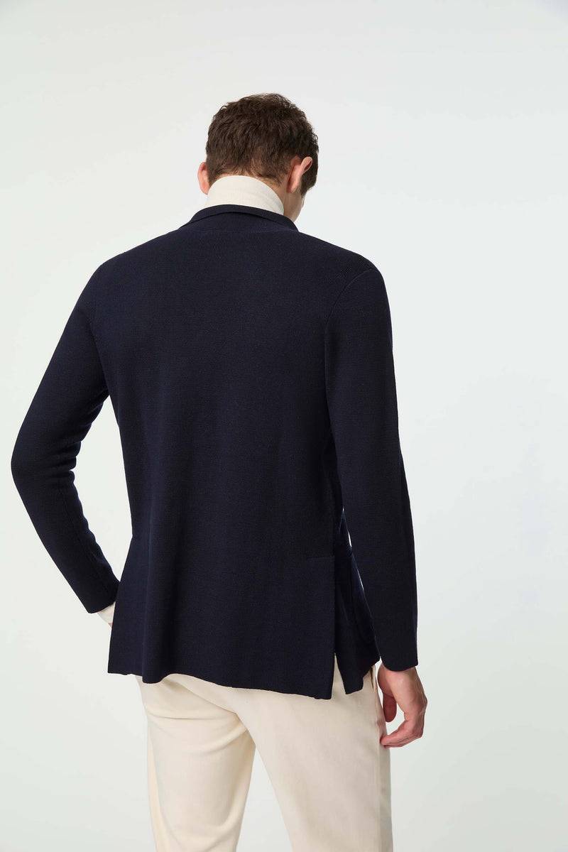 Lubiam Giacca JACK in maglia calata blu Giacca JACK in maglia calata blu Saldi