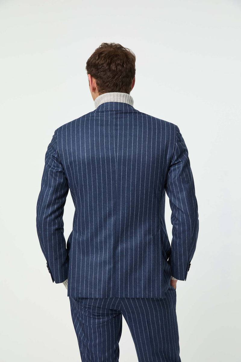 Lubiam Abito JAMES blu denim gessato Abito JAMES blu denim gessato In Linea