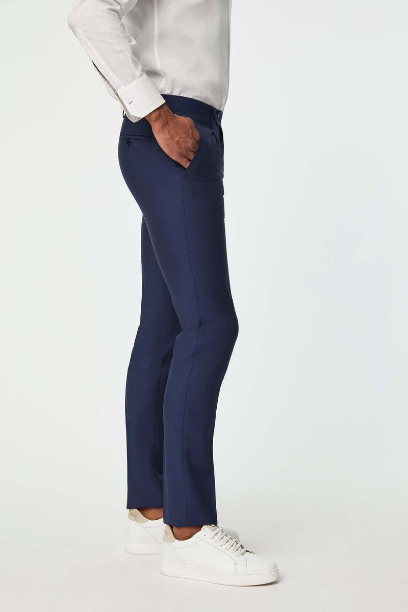Lubiam Pantalone Duetto MAI TAI in lana blu elettrico Pantalone Duetto MAI TAI in lana blu elettrico Fino Al -60%