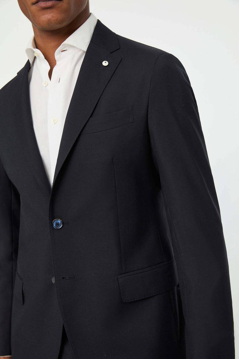 Lubiam Giacca Duetto JAMES monopetto in lana blu scuro Giacca Duetto JAMES monopetto in lana blu scuro Shopping Online