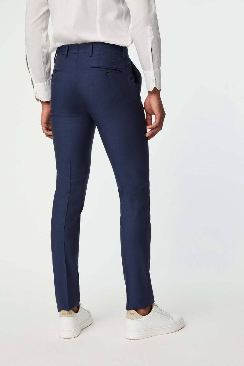 Lubiam Pantalone Duetto MAI TAI in lana blu elettrico Pantalone Duetto MAI TAI in lana blu elettrico Economico