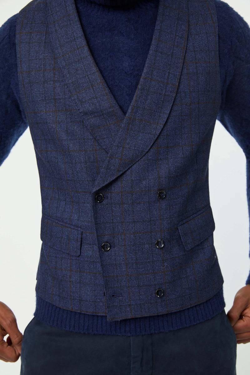Lubiam Gilet OSCAR blu scuro Gilet OSCAR blu scuro Online