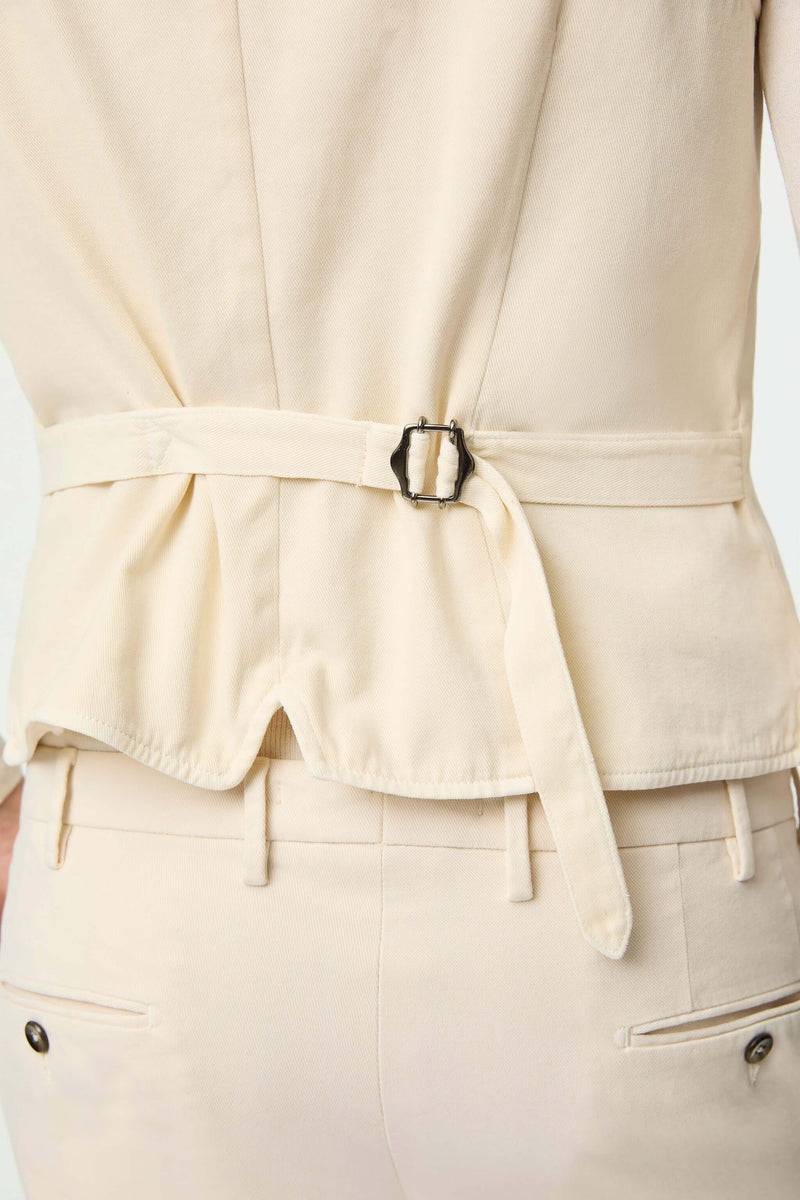 Lubiam Gilet OSCAR tinto capo bianco latte Gilet OSCAR tinto capo bianco latte In Vendita