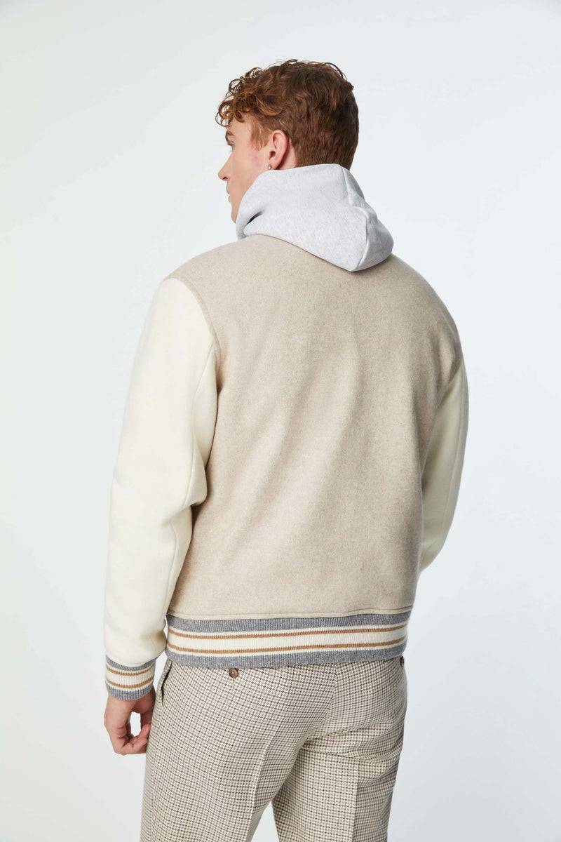 Lubiam Bomber stile college in jersey con patch Bomber stile college in jersey con patch Offerte