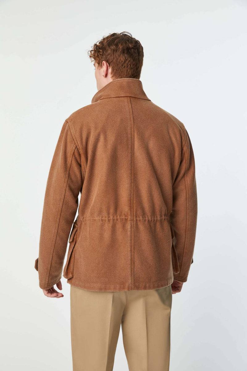 Lubiam Field jacket tinto capo marrone bruciato Field jacket tinto capo marrone bruciato Vendite Flash