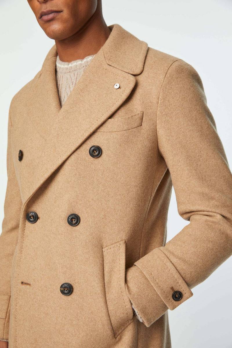Lubiam Cappotto Chesterfield in jersey beige Cappotto Chesterfield in jersey beige Italy