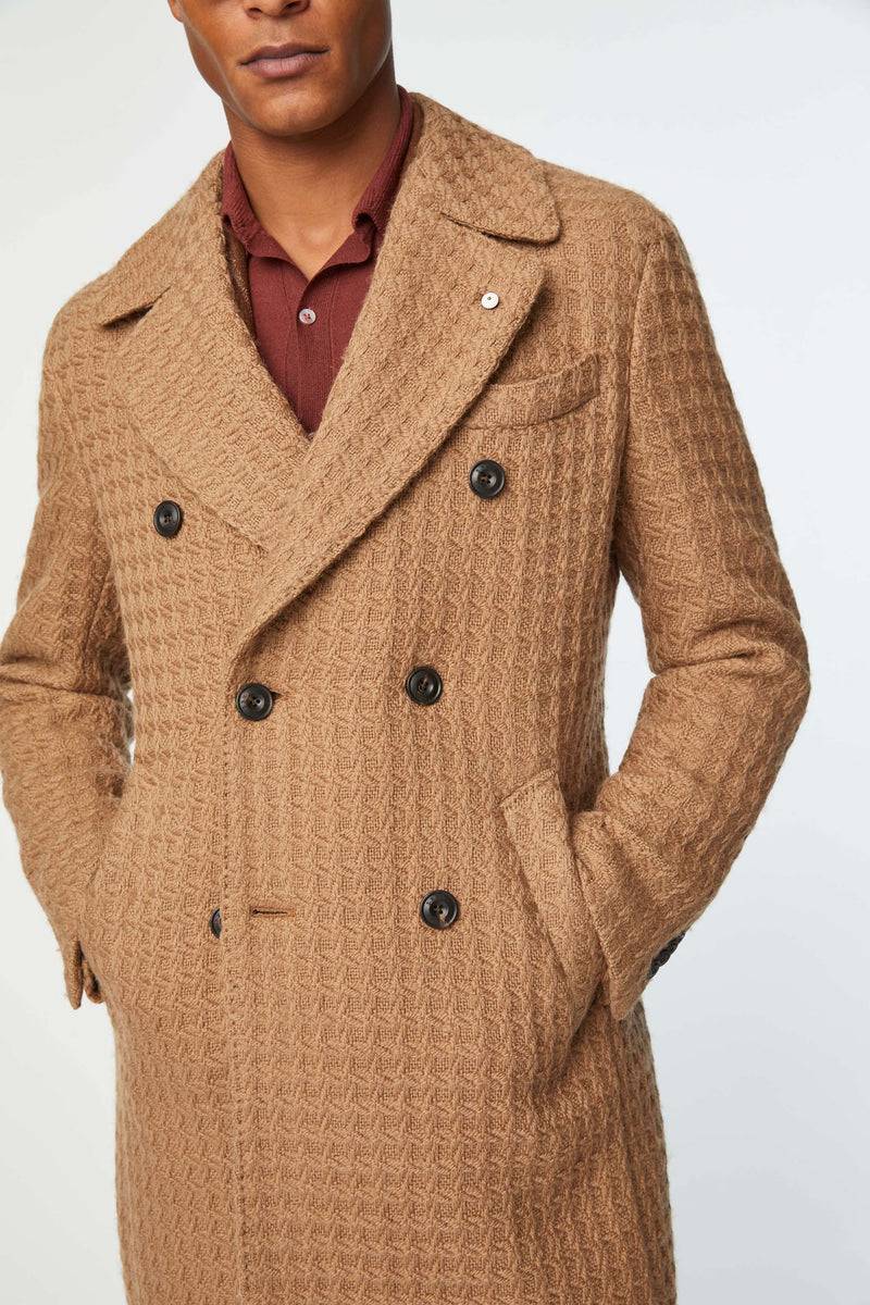 Lubiam Cappotto doppiopetto non trattato nocciola Cappotto doppiopetto non trattato nocciola Italia