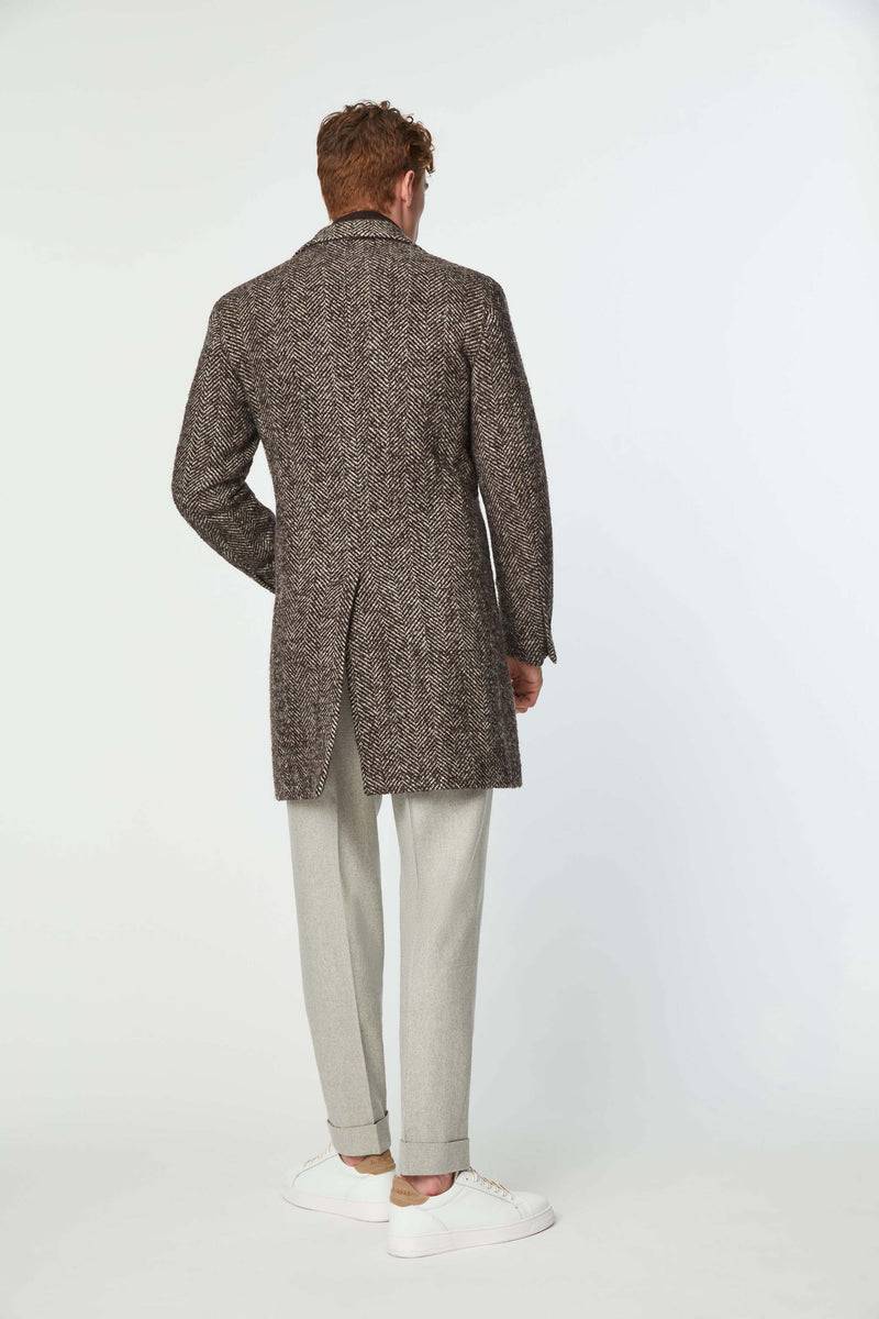 Lubiam Cappotto monopetto marrone Cappotto monopetto marrone Nuovo