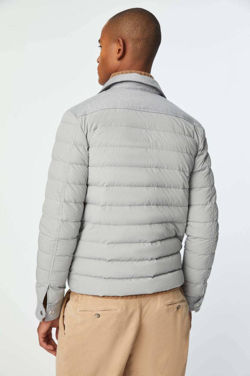 Lubiam Giacca camicia imbottita grigio ghiaccio Giacca camicia imbottita grigio ghiaccio Promozione