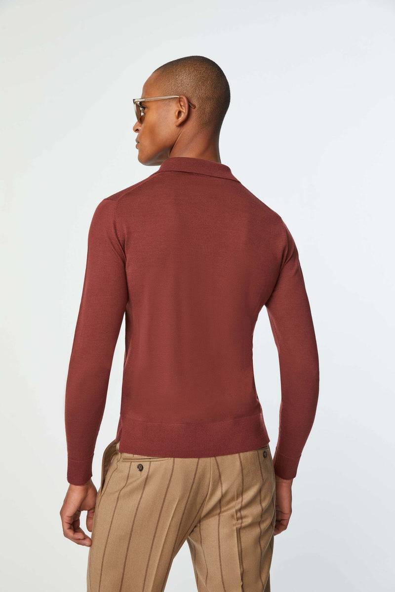 Lubiam Maglia camicia ultralight bordeaux Maglia camicia ultralight bordeaux Pezzi Unici