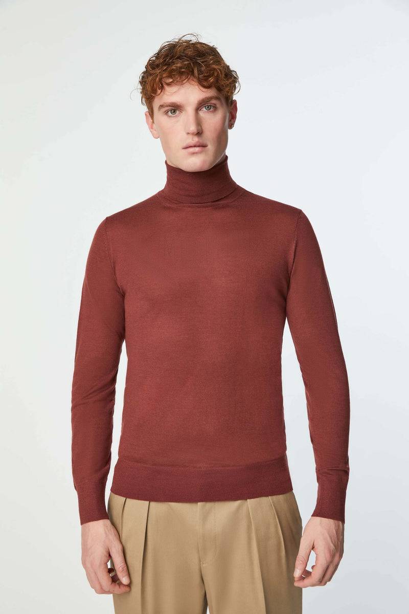 Lubiam Maglia dolcevita leggera bordeaux Maglia dolcevita leggera bordeaux