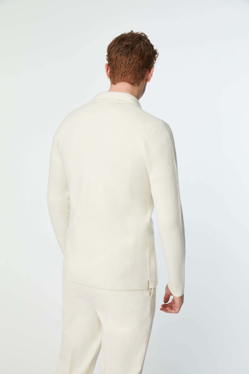 Lubiam Overshirt in maglia calata bianca Overshirt in maglia calata bianca Shopping Online