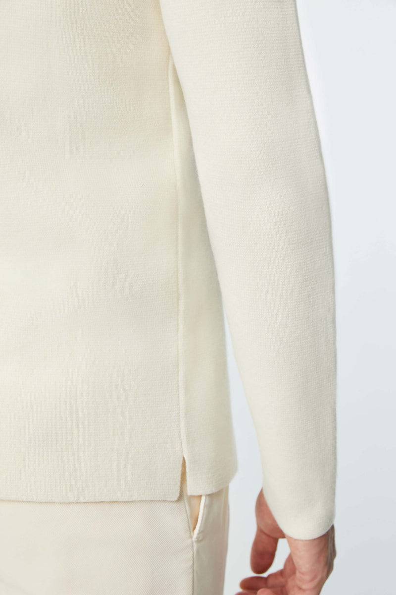 Lubiam Overshirt in maglia calata bianca Overshirt in maglia calata bianca Shopping Online